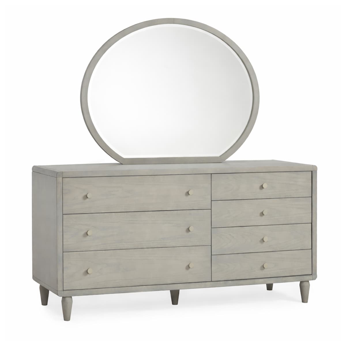 grey mirrored dresser Furniture of America Carissa Gray Dresser main image 0