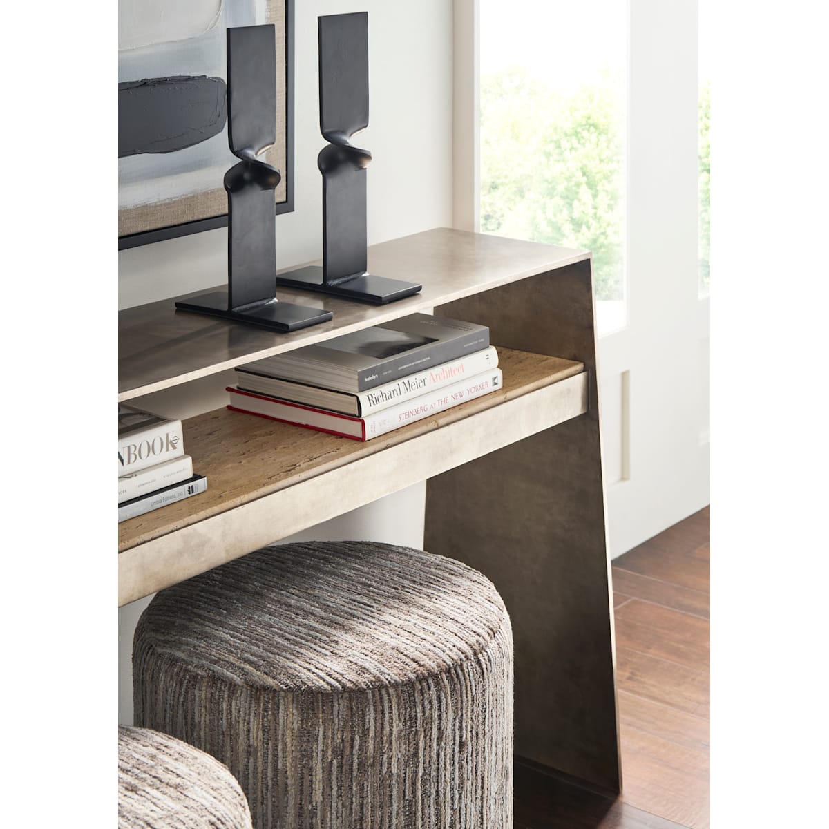 カウンターテーブル・ハイテーブル d-bodhi celebes console table One Drawer Console Table by Valerie - QVC.com