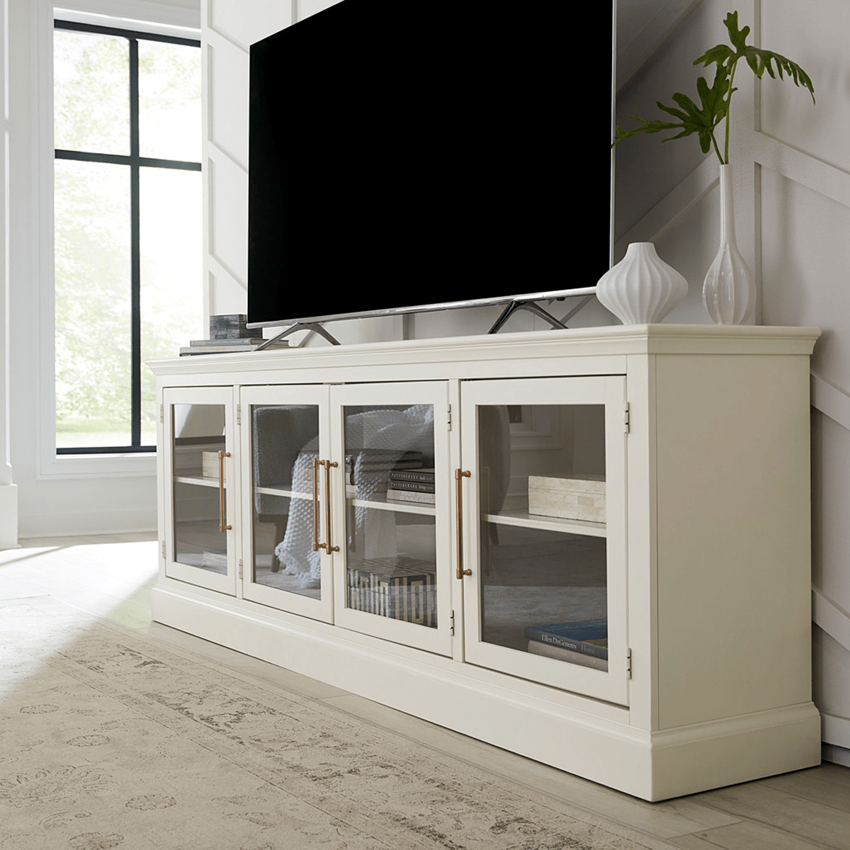 Byron 84-Inch Console - White, image size:1200x1200