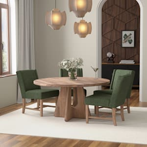 Parota 5-Piece Round Dining Set