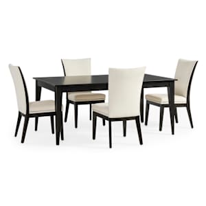 Core 5-Piece Dining Set - Wood Trim Side Chairs