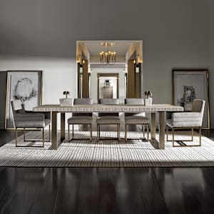 Modern-Quartz 5-Piece Rectangular Dining Room Set