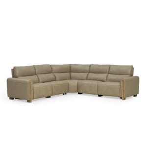 Bodhi 5-Piece Leather Power Reclining Sectional