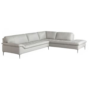 Dino Cream 2pc Sectional with RAF Chaise