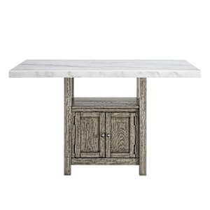 Garner Counter Height Marble Top Table
