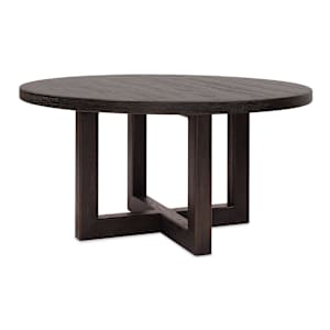 Driftwood 60 Inch Round Dining Table- Burnt Timber