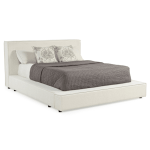 Rayne Upholstered Bed - Ivory
