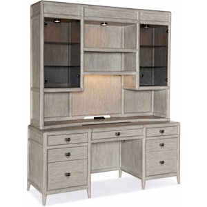 Burnham Computer Credenza and Hutch