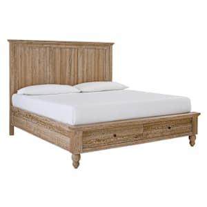 Cambridge Panel Storage Bed - Khaki