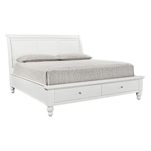 Cambridge Sleigh Storage Bed - White