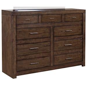 Modern Loft Dresser Chest - Brownstone