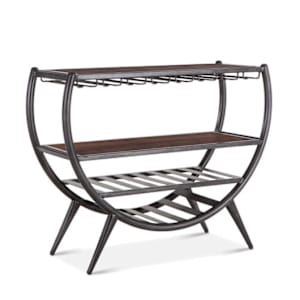 Hawk Teak Half Round Bar Console