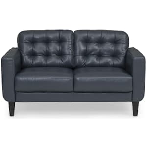 Zane Leather Loveseat