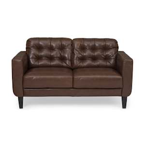 Zane Leather Loveseat