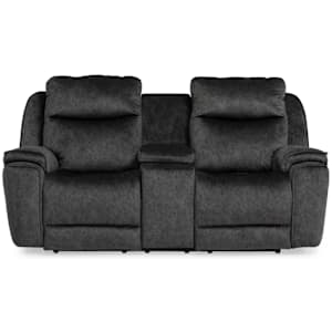 Show Stopper II Power Reclining Console Loveseat - Charcoal