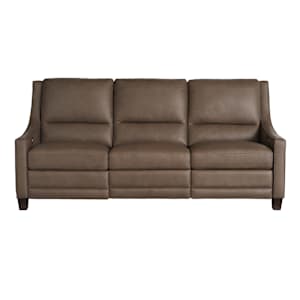 Kelce 2-Power Leather Sofa - Aspen