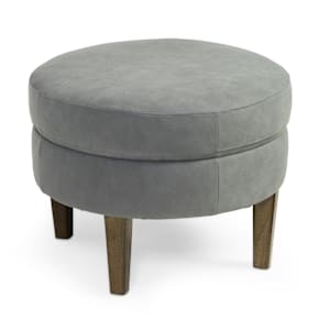 Brady Leather Ottoman