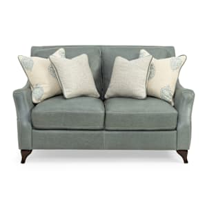 Silver Lake Leather Loveseat