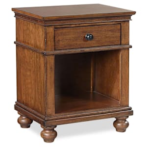 Oxford One Drawer Nightstand - Whiskey Brown