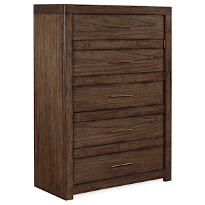 Modern Loft Five Drawer Chest - Brownstone