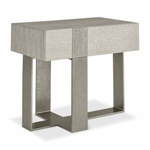 Tempo Metal Left Side Facing Nightstand