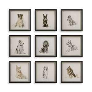 Loyal Companions Wall Art Set of 9