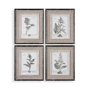 Casual Grey Study Framed Art Set of 4