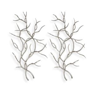 Silver Branches Wall Decor Set of 2