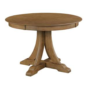 Kafe 44-inch Round Quad Dining Table - Latte